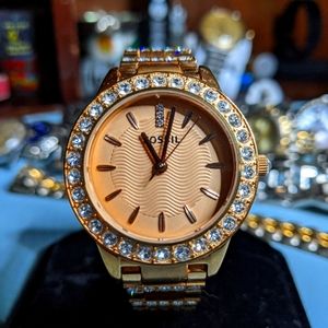 Rose Gold Fossil Jesse watch. ES3020